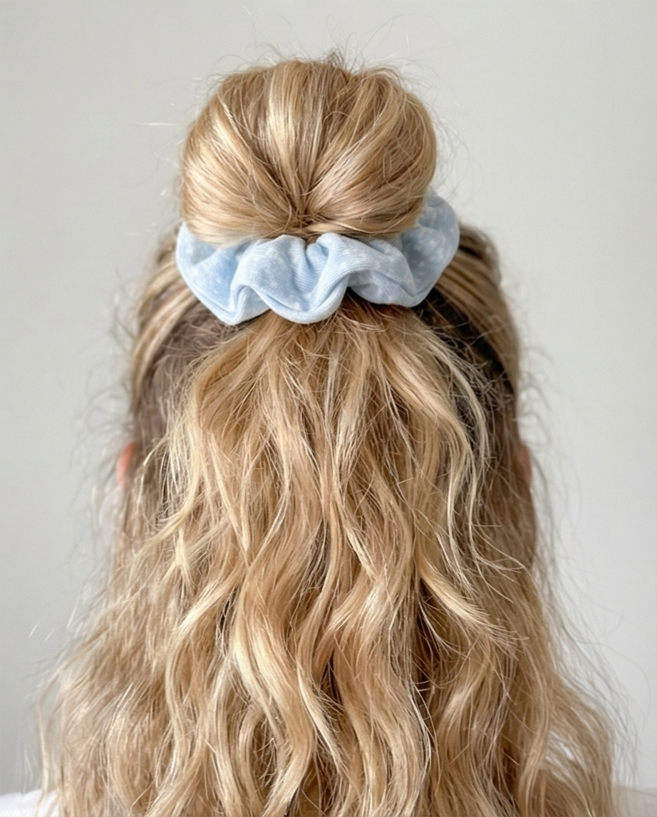 Maak jou bolla vas scrunchie