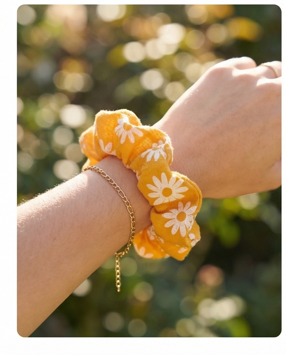 Maak jou bolla vas scrunchie