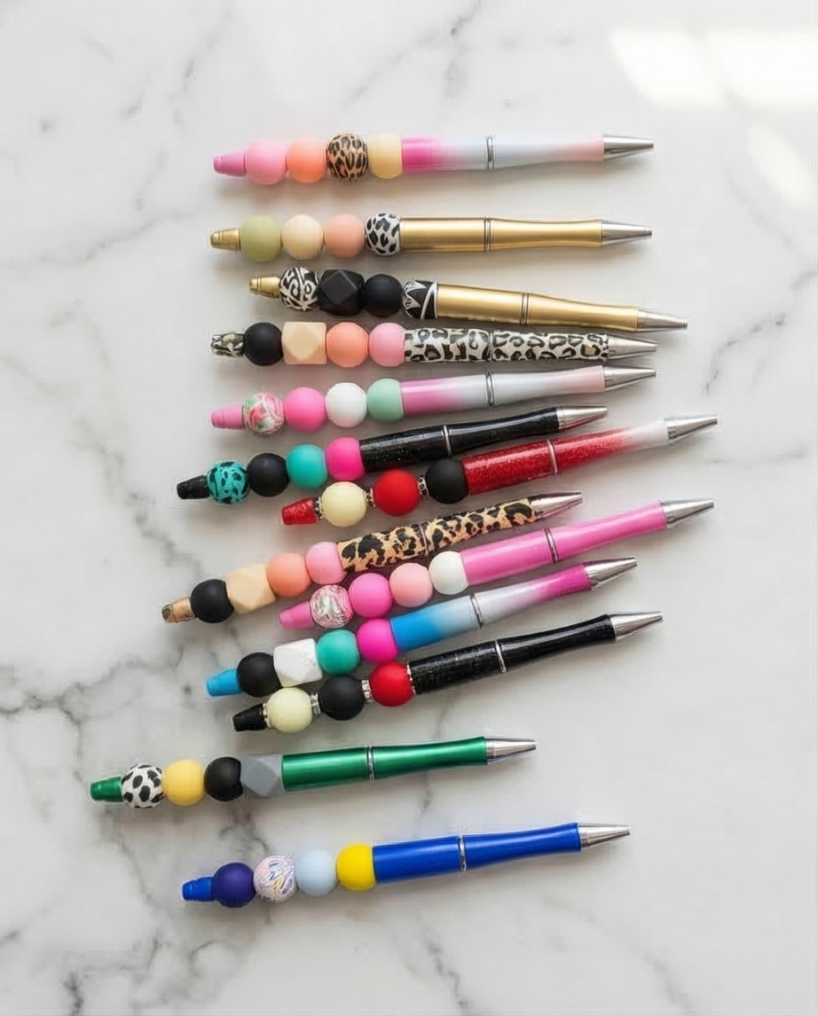 Beaded pens