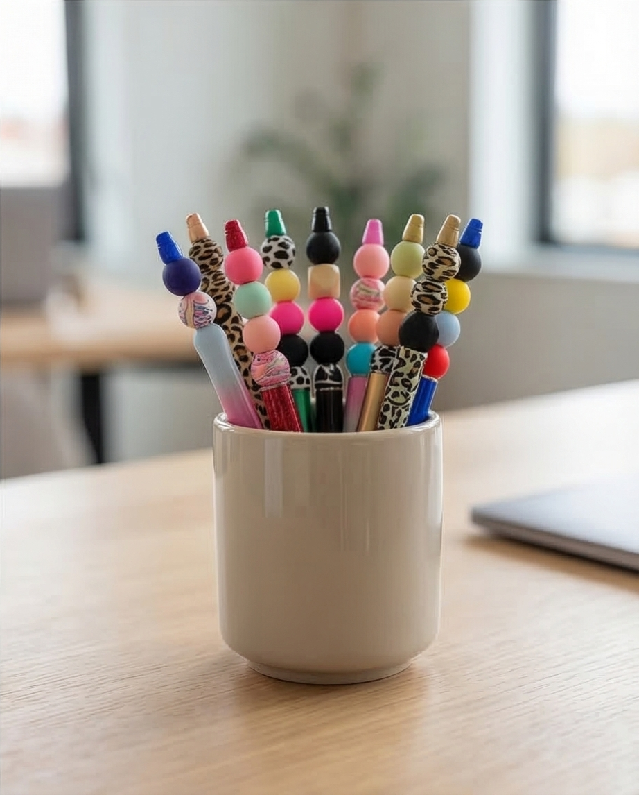 Beaded pens