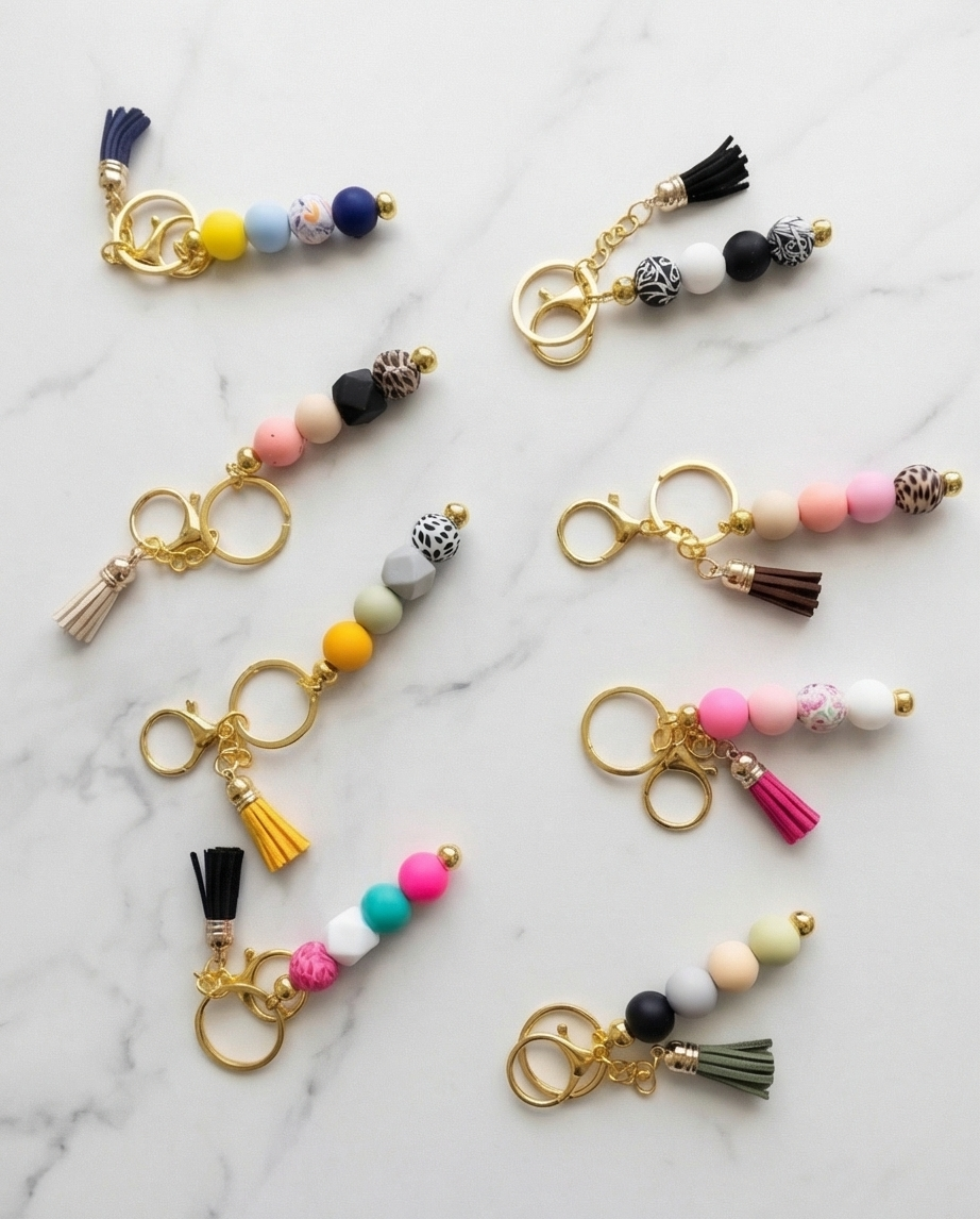 Beaded keychains