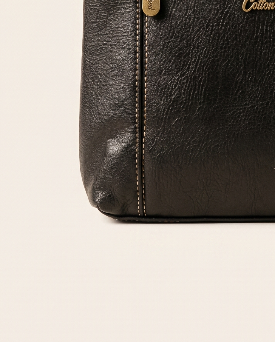 Cotton Road Handbag Gray, Black and Brown