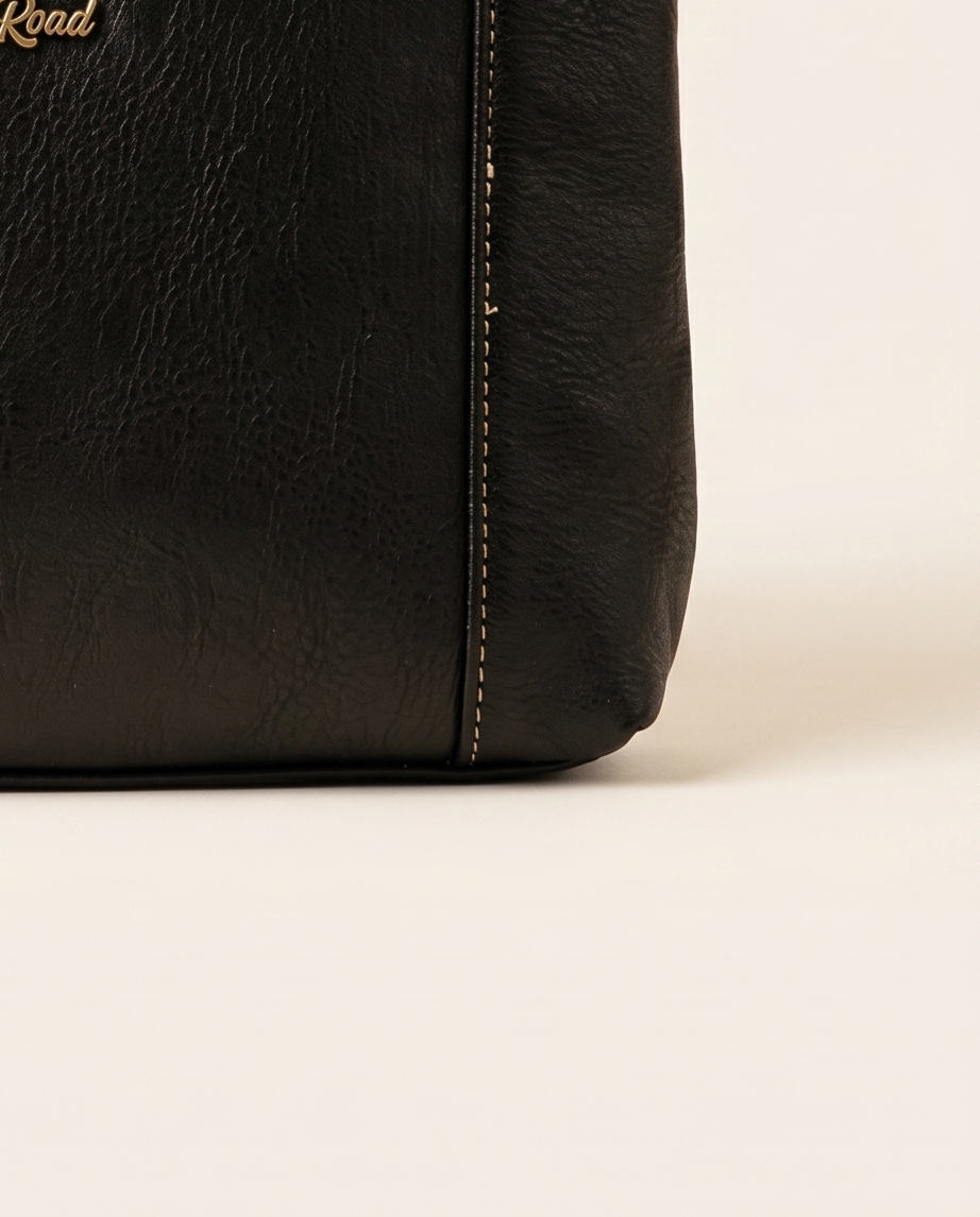 Cotton Road Handbag Gray, Black and Brown