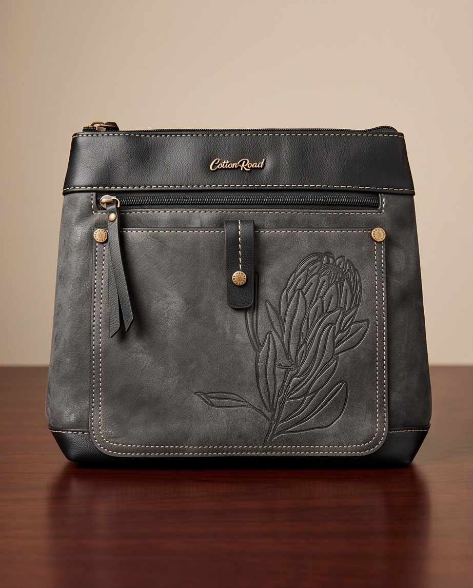 Cotton Road Handbag Shades of Grey