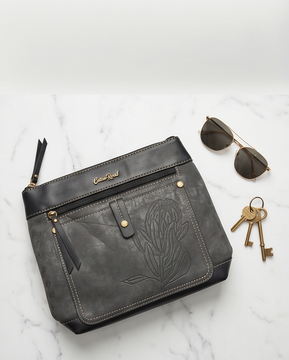 Cotton Road Handbag Shades of Grey